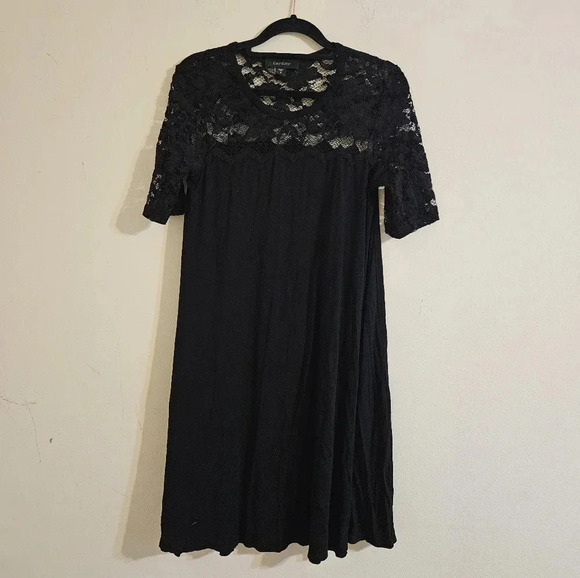 Karen Kane Lace Top Swing Dress - Picture 2 of 4